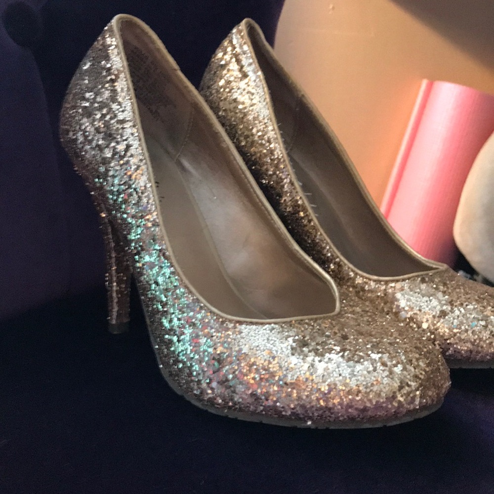 Glittery heels